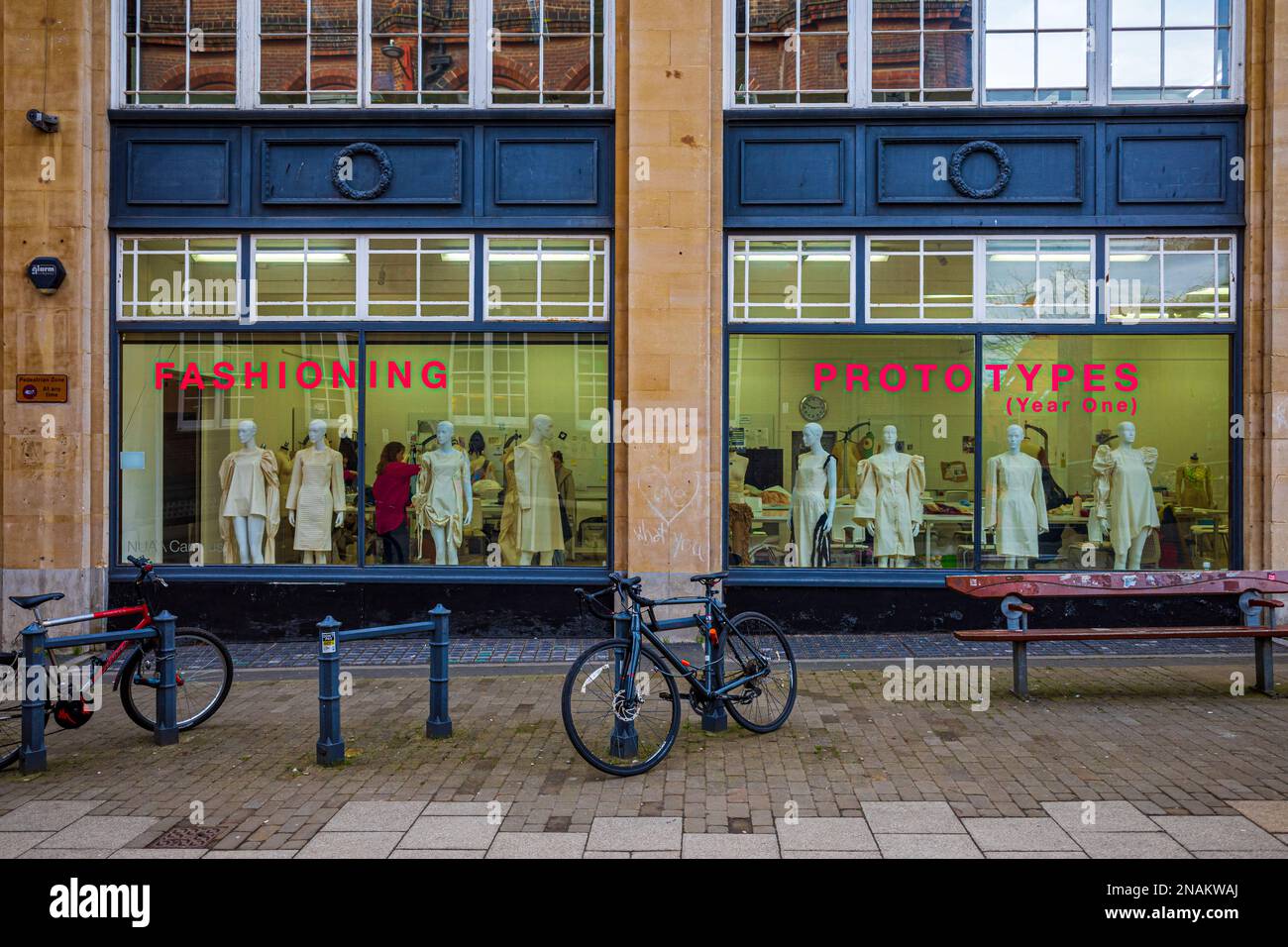 NUA Fashion - Fashion Workshop & Studios presso LA NUA Norwich University of the Arts nel Guntons Building St Georges Norwich. Foto Stock