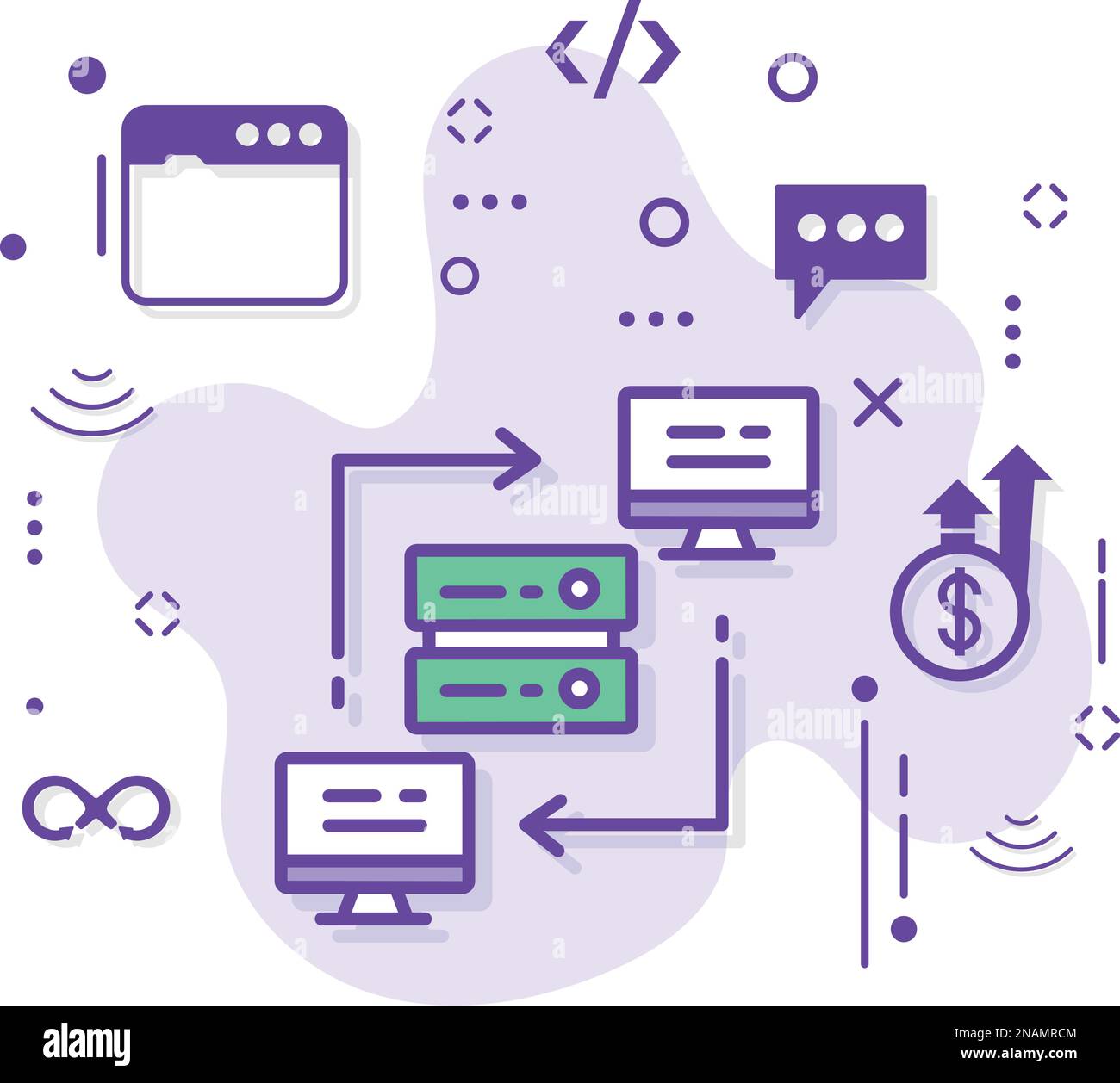 Disegno dell'icona del vettore della rete locale, segno VPN, servizi di hosting Internet e di cloud computing Symbol, illustrazione stock del nodo del data center rete P2P Illustrazione Vettoriale Disegno dell'icona del vettore della rete locale, segno VPN, servizi di hosting Internet e di cloud computing Symbol, illustrazione stock del nodo del data center rete P2P Illustrazione Vettoriale