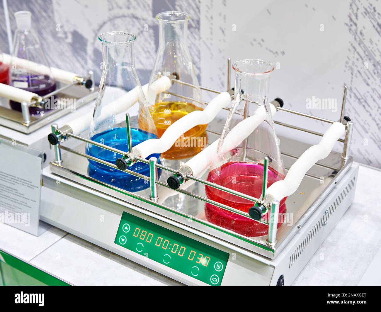 Agitatore per laboratorio chimico Foto Stock