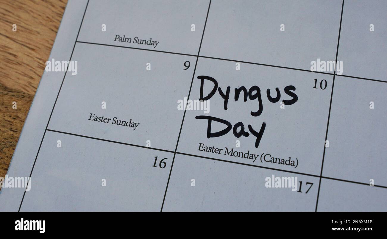 Dyngus Day è una vacanza che cade il lunedì subito dopo la domenica di Pasqua. Si tratta di una festa polacca celebrata in tutta l'Europa orientale e negli Stati Uniti Foto Stock
