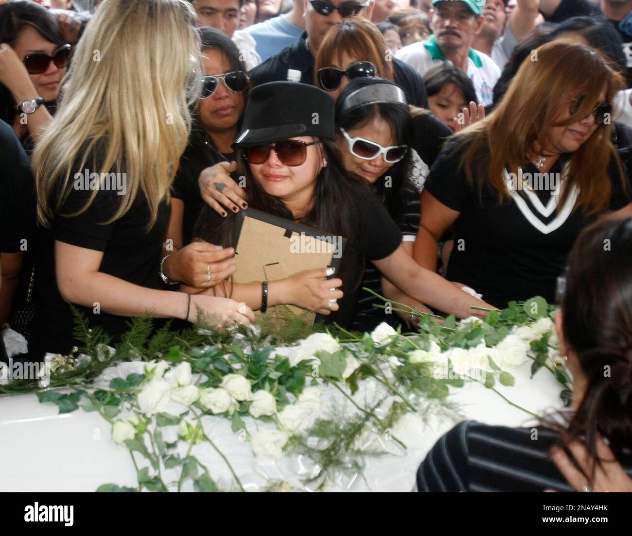 Filipino singer Charice Pempengco, third from right, of the TV hit