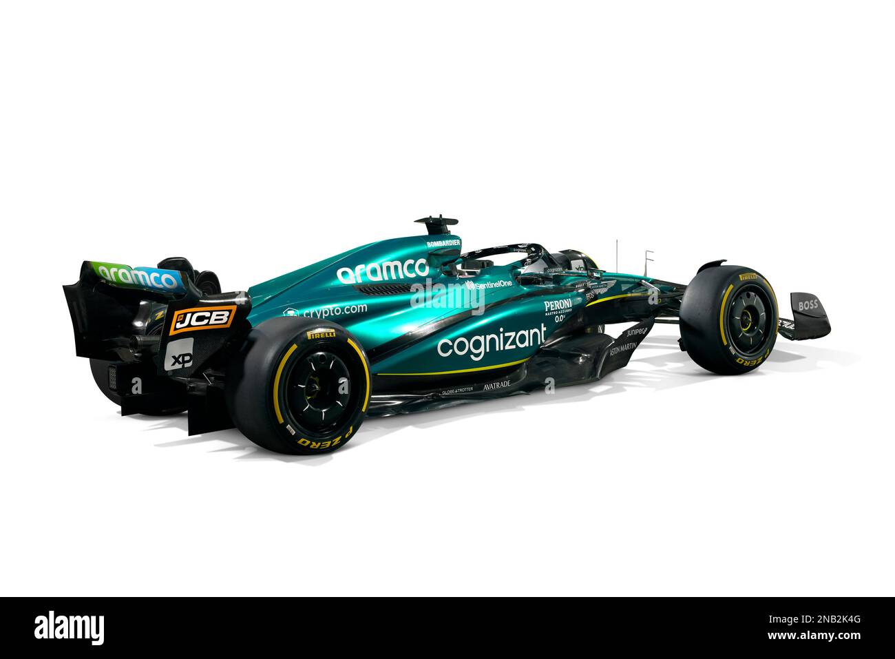 Aston Martin Aramco Cognizant Formula One™ Team rivela la Formula uno AMR23 per la stagione 2023 Foto Stock