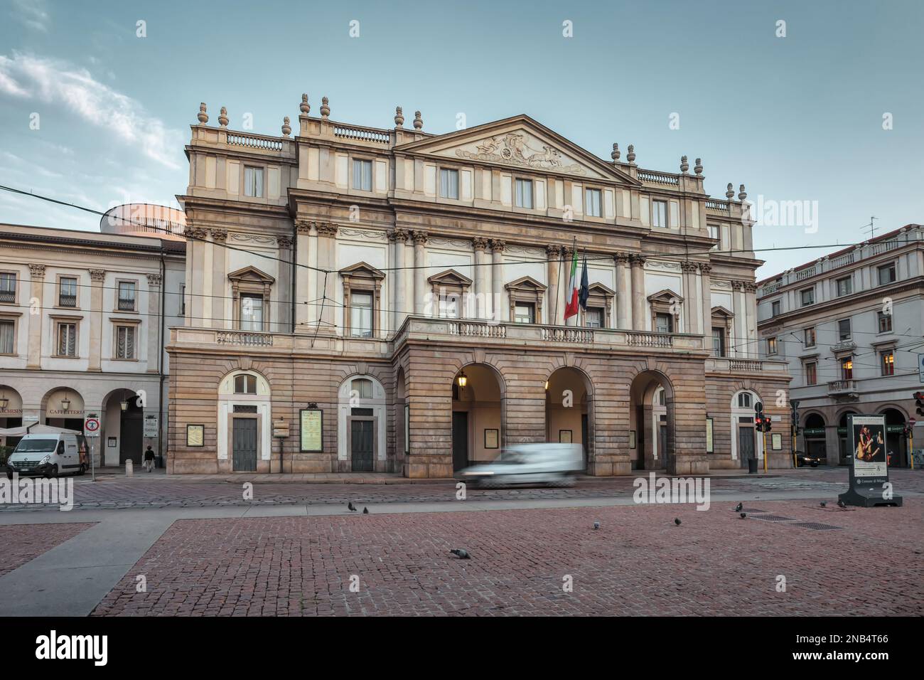 Teatro alla Scala nel centro di Milano, Lombardia, Italia. Foto Stock