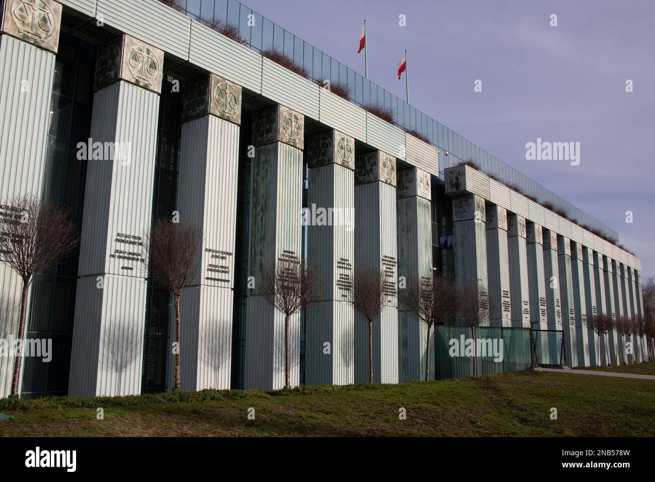 La Corte Suprema di Polonia Piazza Krasiński, Varsavia, Polonia Foto Stock