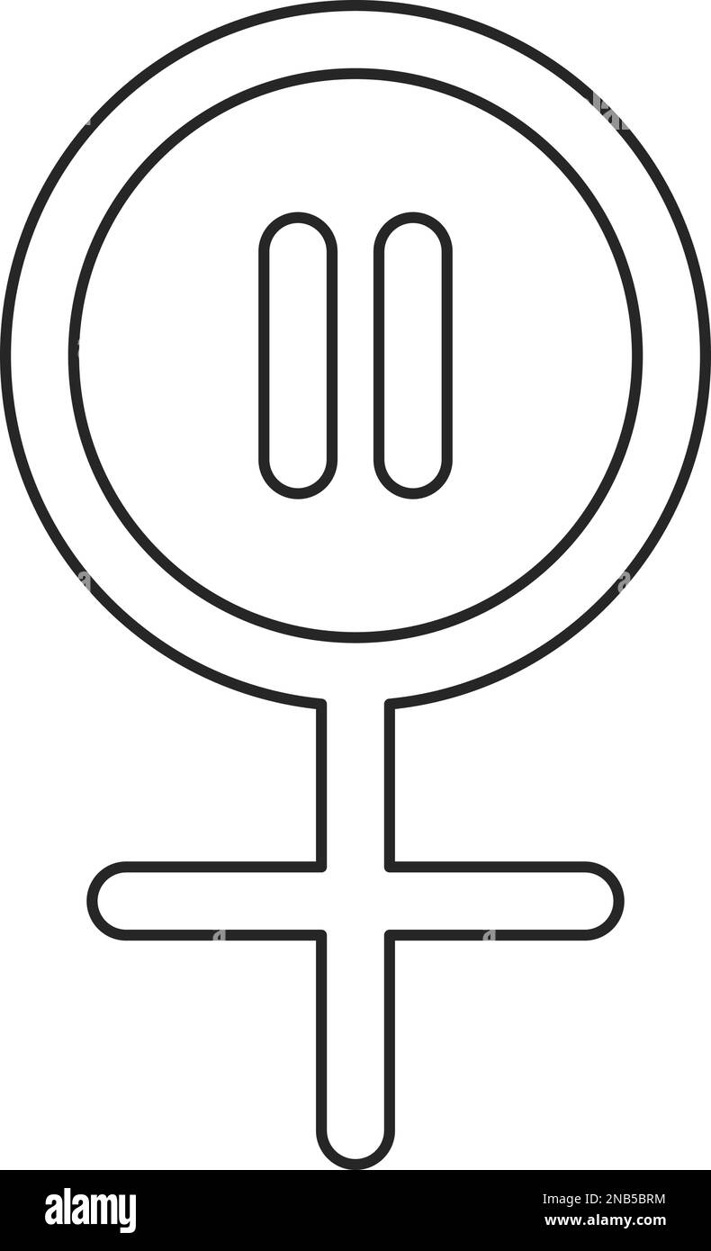 Simbolo della menopausa nell'icona del vettore Immagine e Vettoriale - Alamy