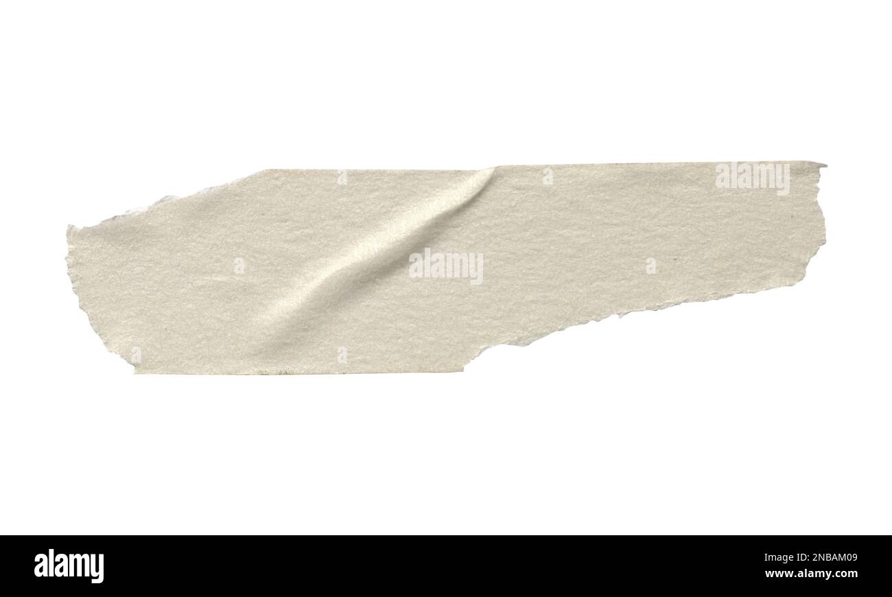 Nastro adesivo, nastro di mascheratura o nastro adesivo Scotch isolato su sfondo bianco. Foto Stock