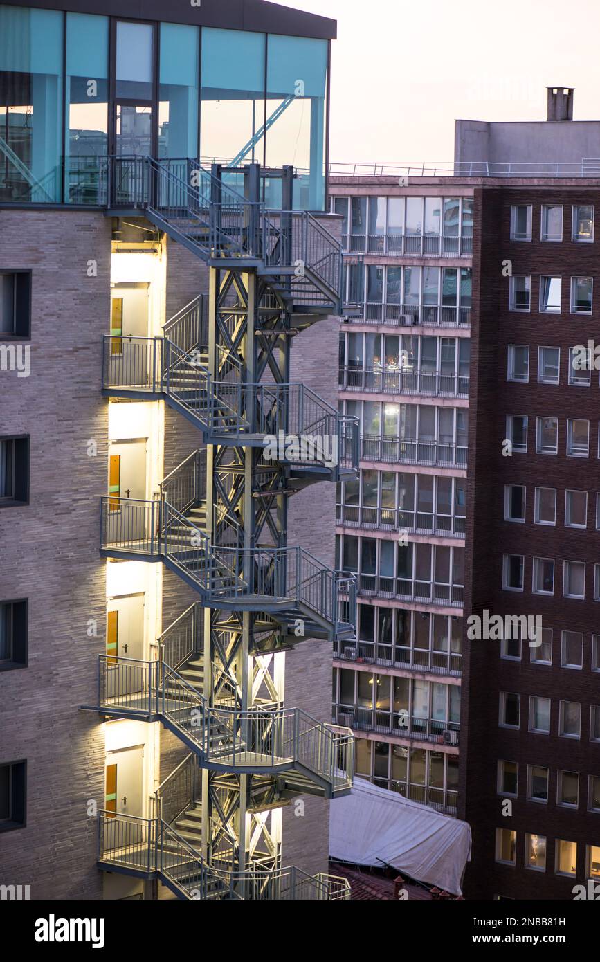 Blocchi residenziali, Milano, Italia Foto Stock