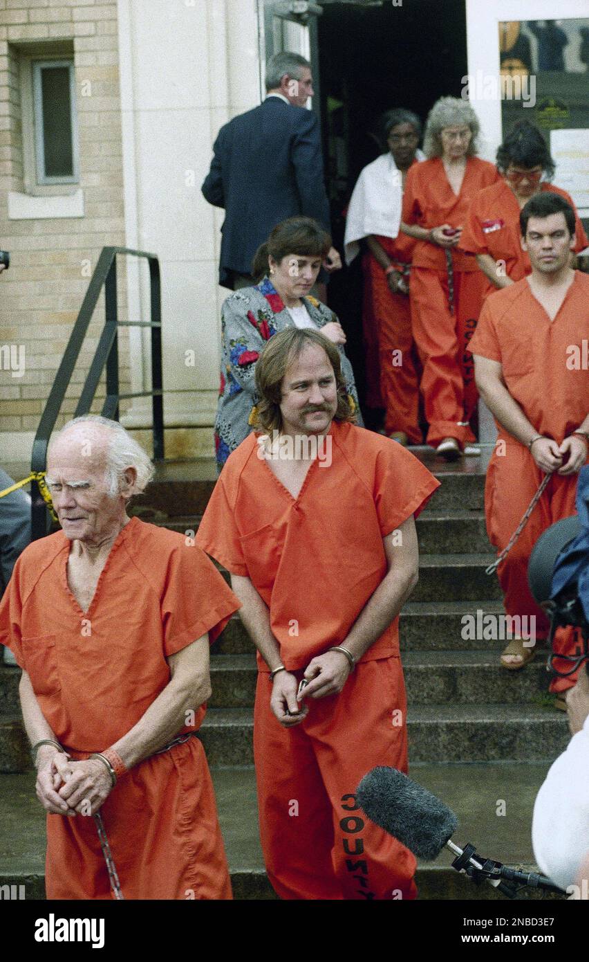 Branch Davidian Cult Members Leave Federal Courthouse In Waco Texas On branch-davidian-cult-members-leave-federal-courthouse-in-waco-texas-on