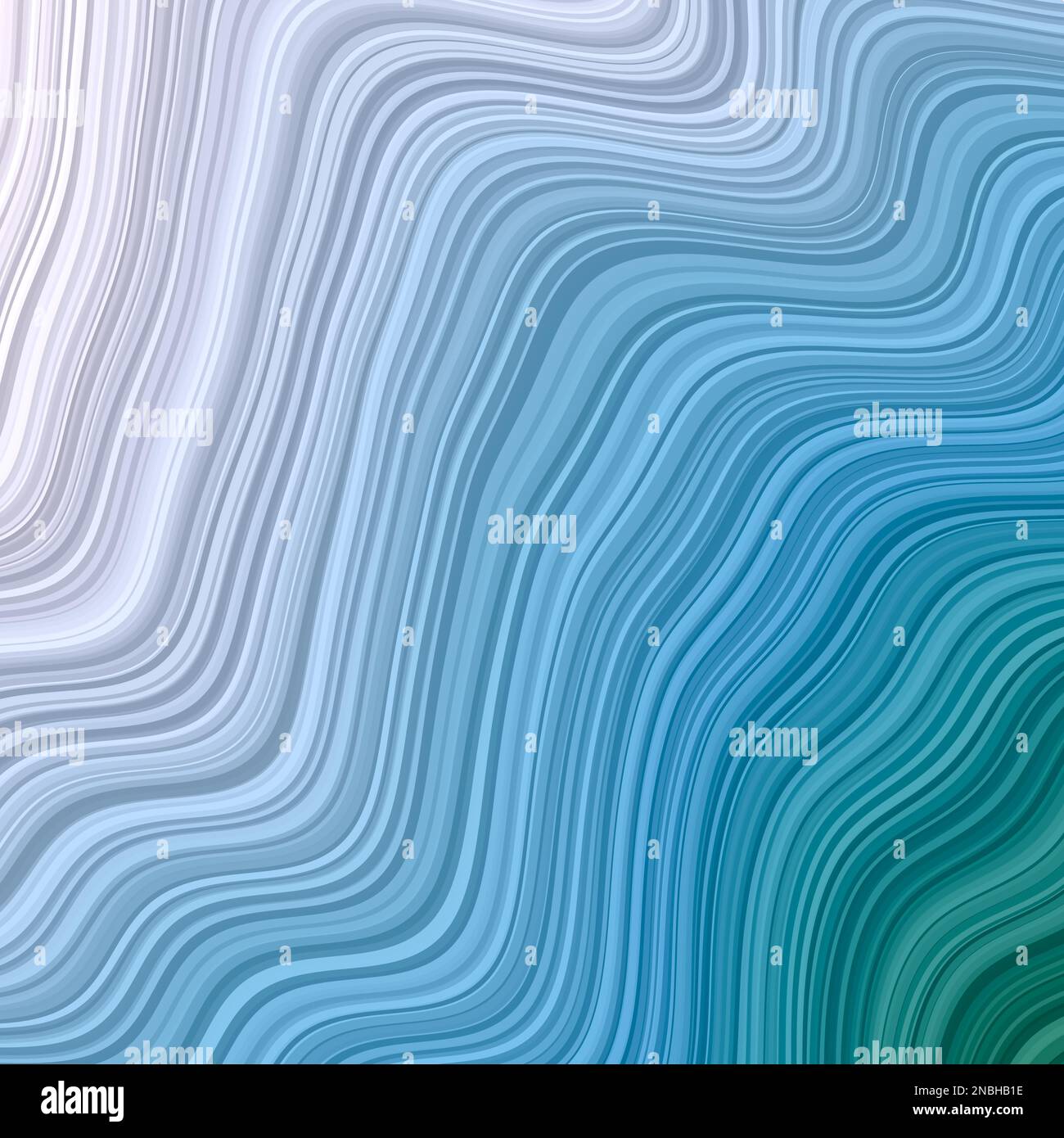 Sfondo delle onde astratte. Sfondo fantastico nei colori viola, blu e verde. Vettore EPS10. Illustrazione Vettoriale
