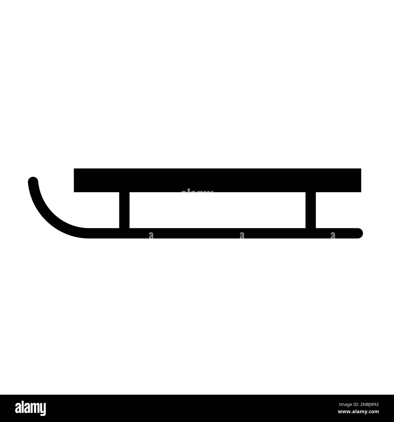 Vettore di icone sled per grafica, logo, sito Web, social media, app mobile, illustrazione dell'interfaccia utente Illustrazione Vettoriale