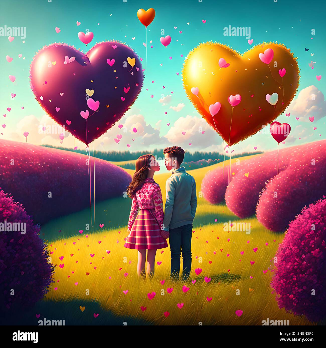 Lovely couple cartoon immagini e fotografie stock ad alta risoluzione -  Alamy