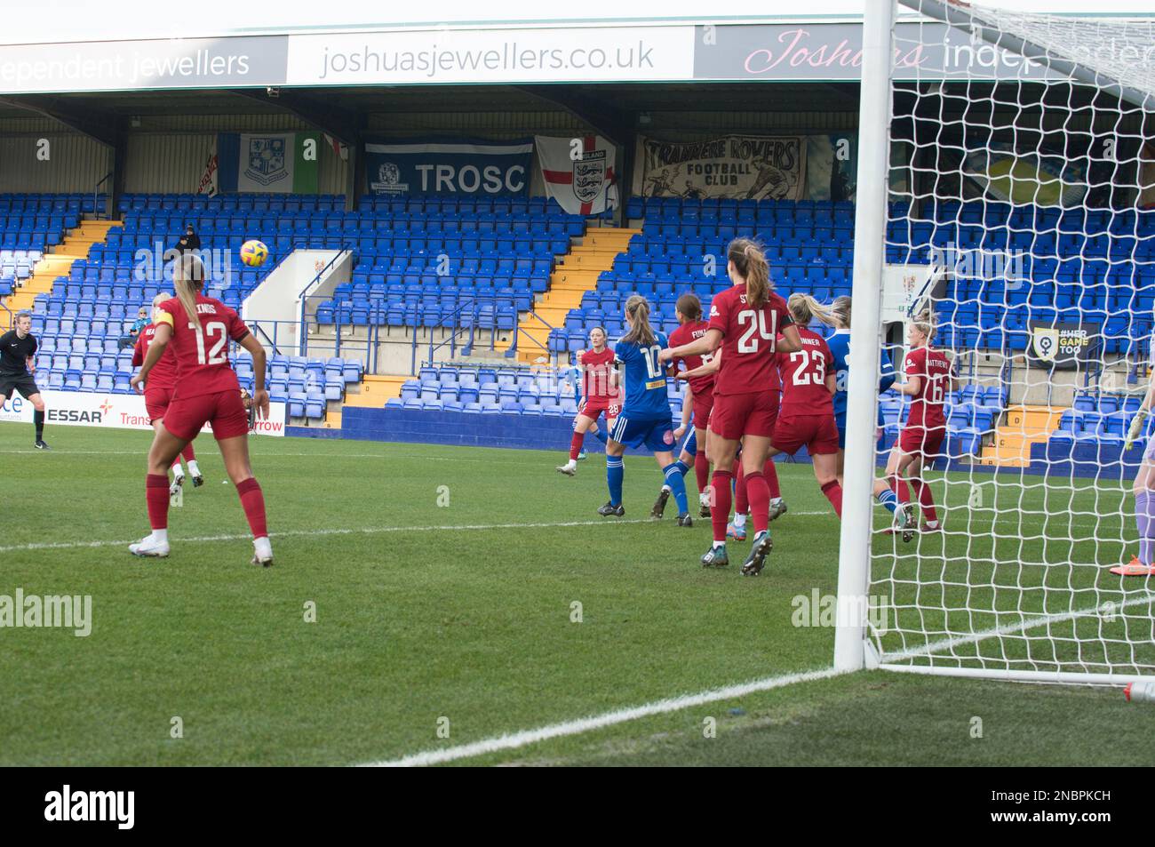 WSL Liverpool / Leicester City a Prenton Park Birkenhead, Liverpool (Terry Scott/SPP) Credit: SPP Sport Press Photo. /Alamy Live News Foto Stock