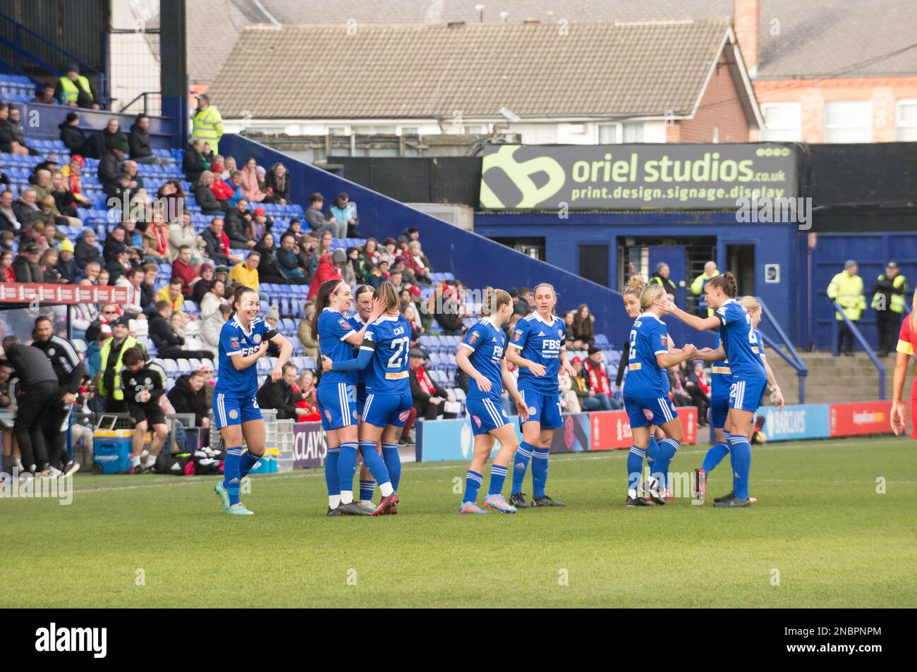 WSL Liverpool / Leicester City a Prenton Park Birkenhead, Liverpool (Terry Scott/SPP) Credit: SPP Sport Press Photo. /Alamy Live News Foto Stock