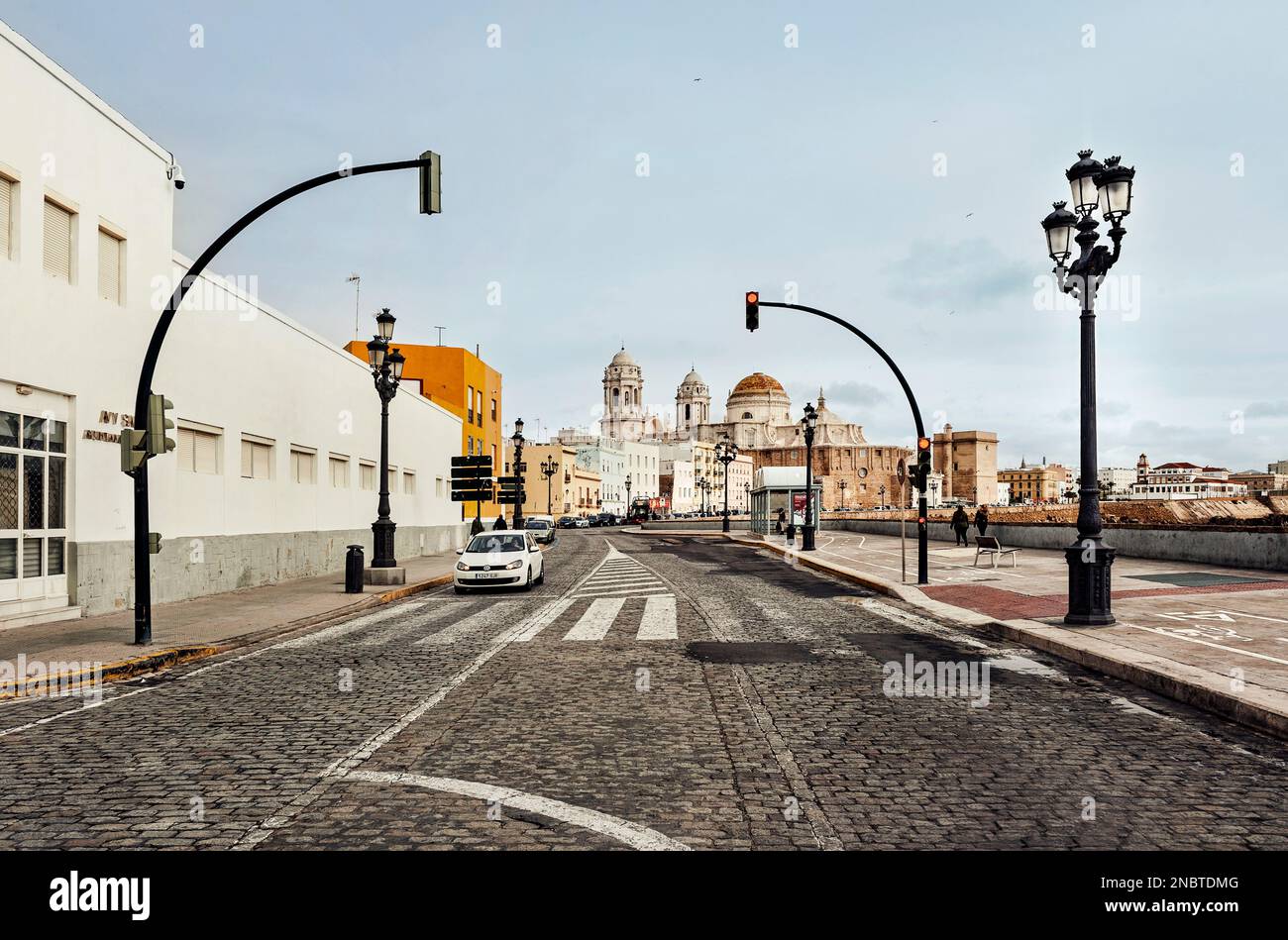 Le strade di Cadice, Andalusia, Spagna Foto Stock