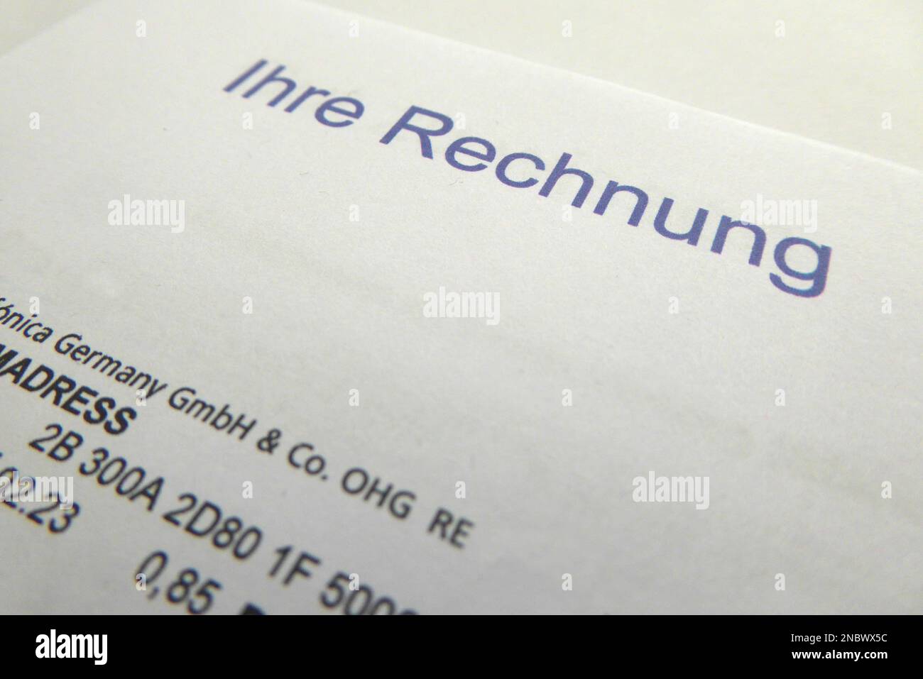 Rechnung / fattura Foto Stock