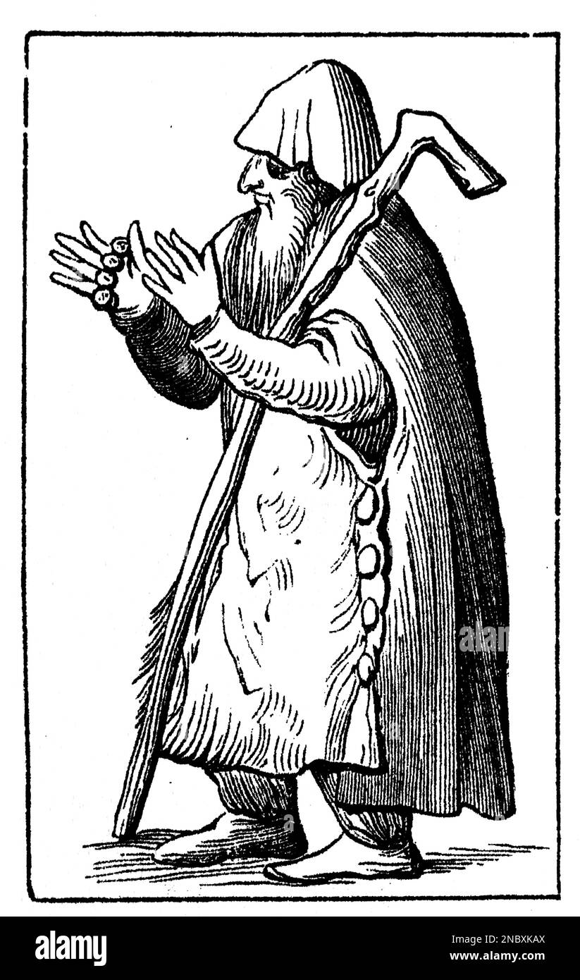 Dalla Cosmographie Universelle di Munster, Basilea, 1552. Warfarers e Zingari. Foto Stock