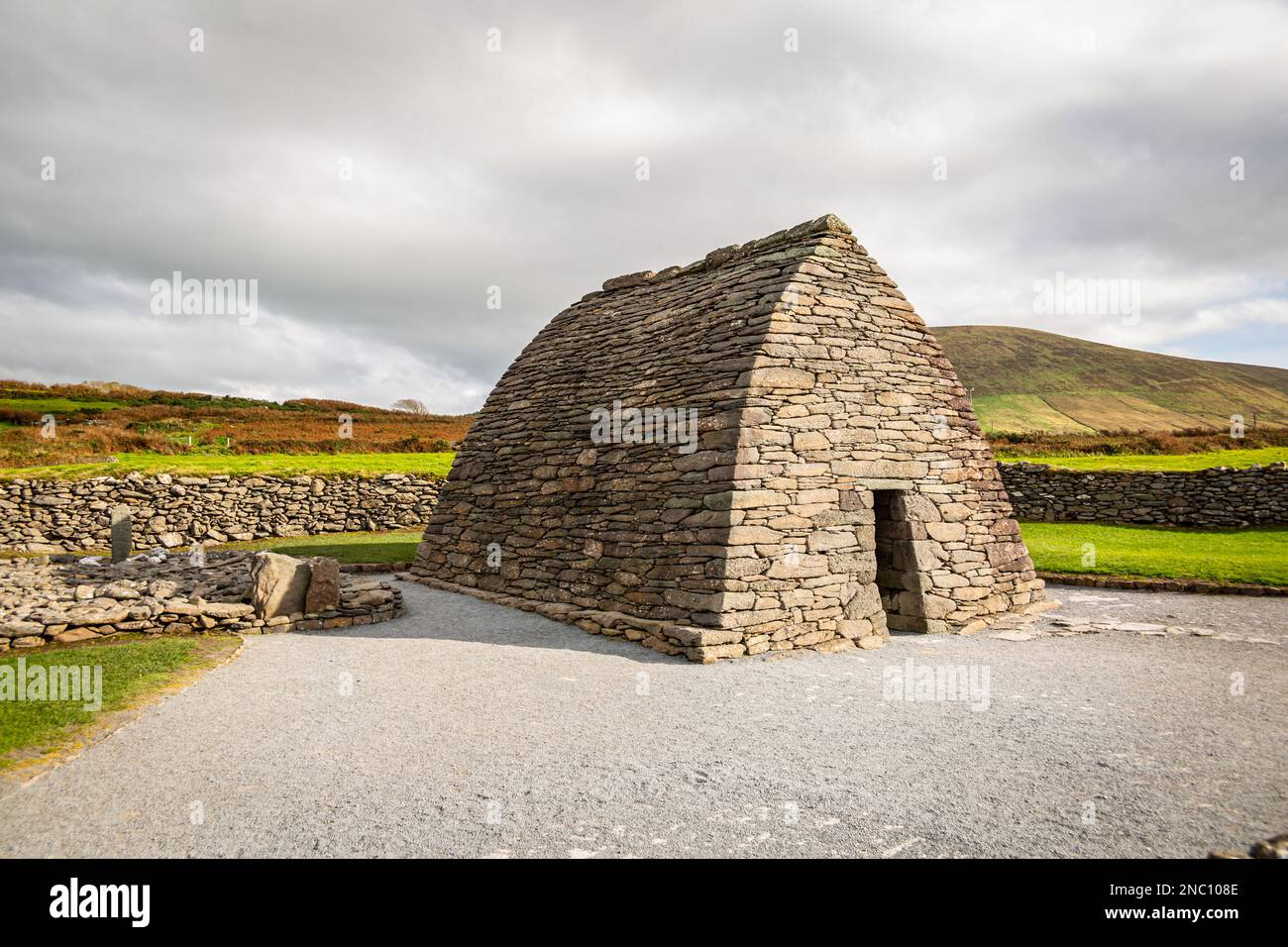 Gallarus oratorio, County Kerry, Irlanda Foto Stock