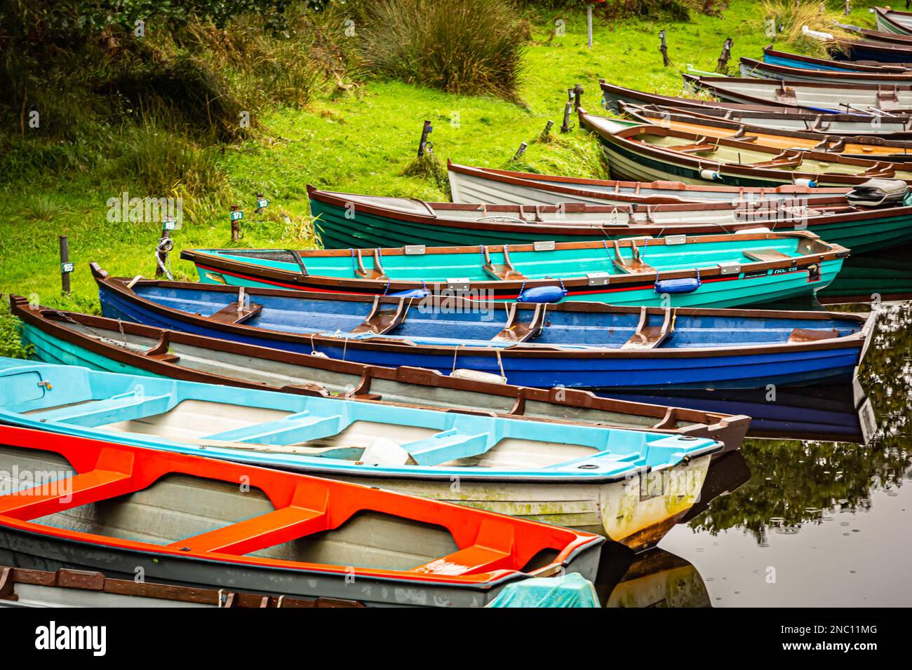 Boats, County Kerry, Dory's, Irlanda Foto Stock