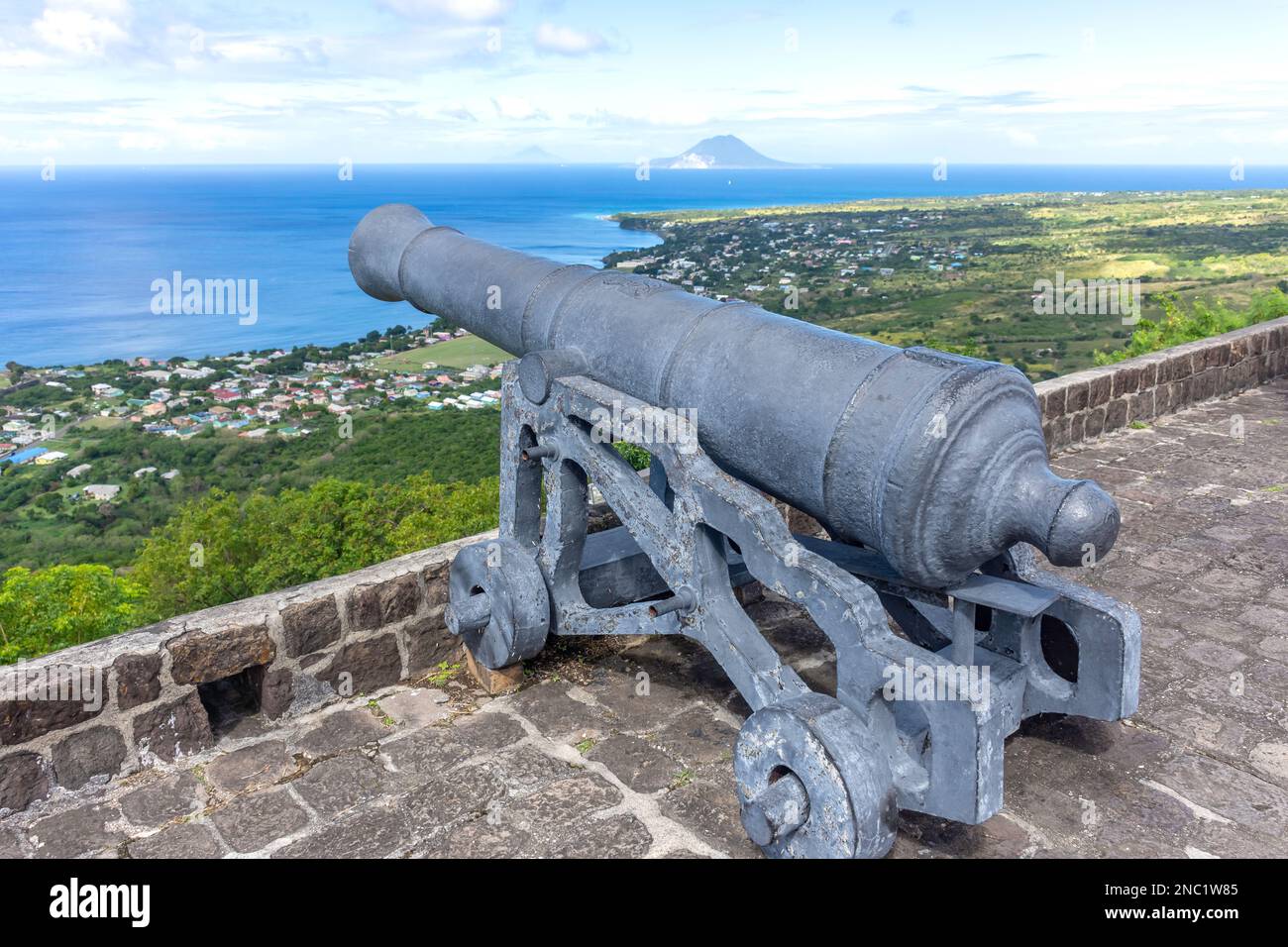 Western Place of Arms, Fort George, Brimstone Hill Fortress National Park, Sandy Point Town, St Kitts, St. Kitts e Nevis, Caraibi Foto Stock