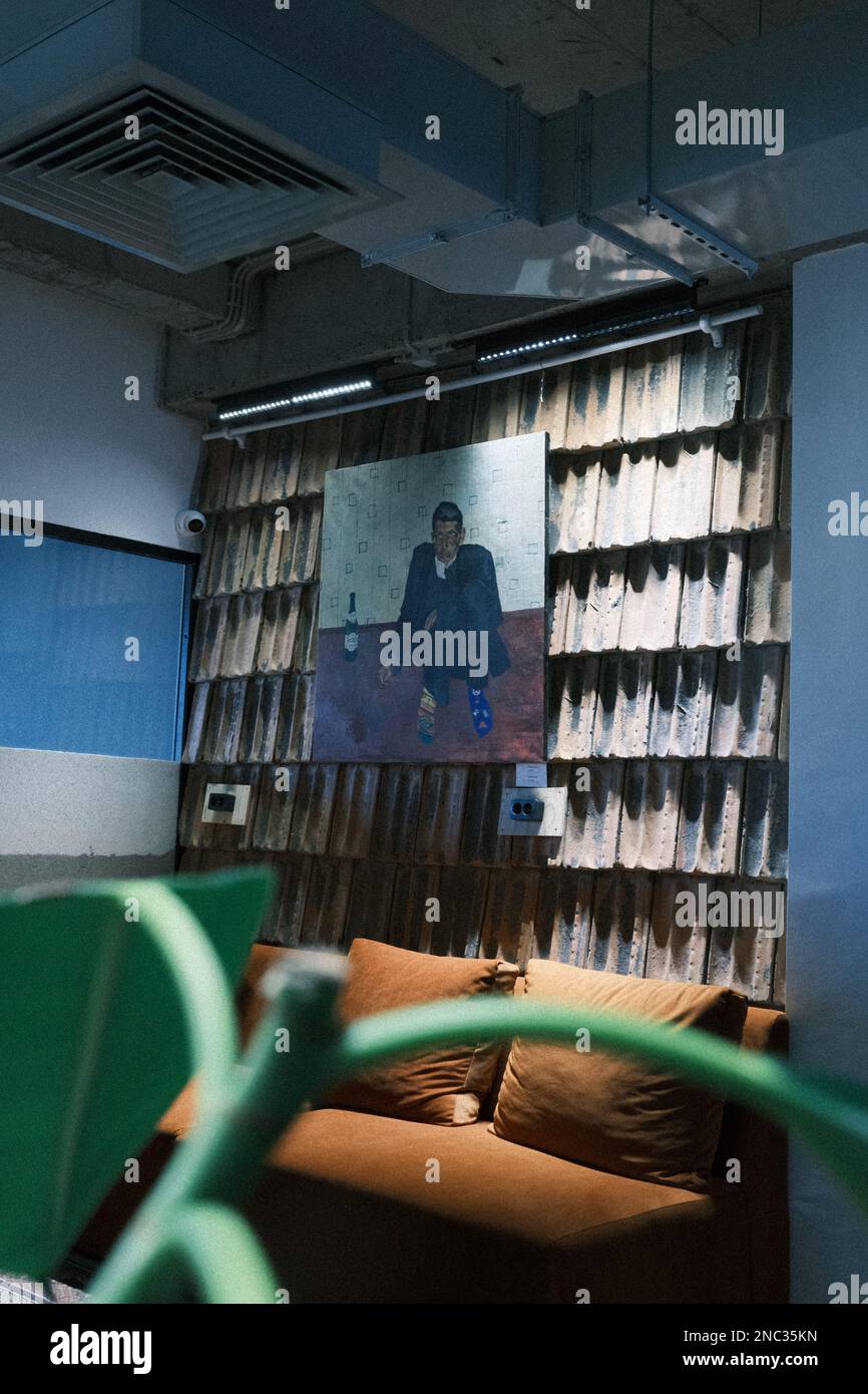 Queste immagini sono realizzate in ololoPlanet, il più grande spazio di coworking in Asia CE ntral, Kirghizistan. ololo è un'azienda che gestisce più di 9 spazi creativi Foto Stock