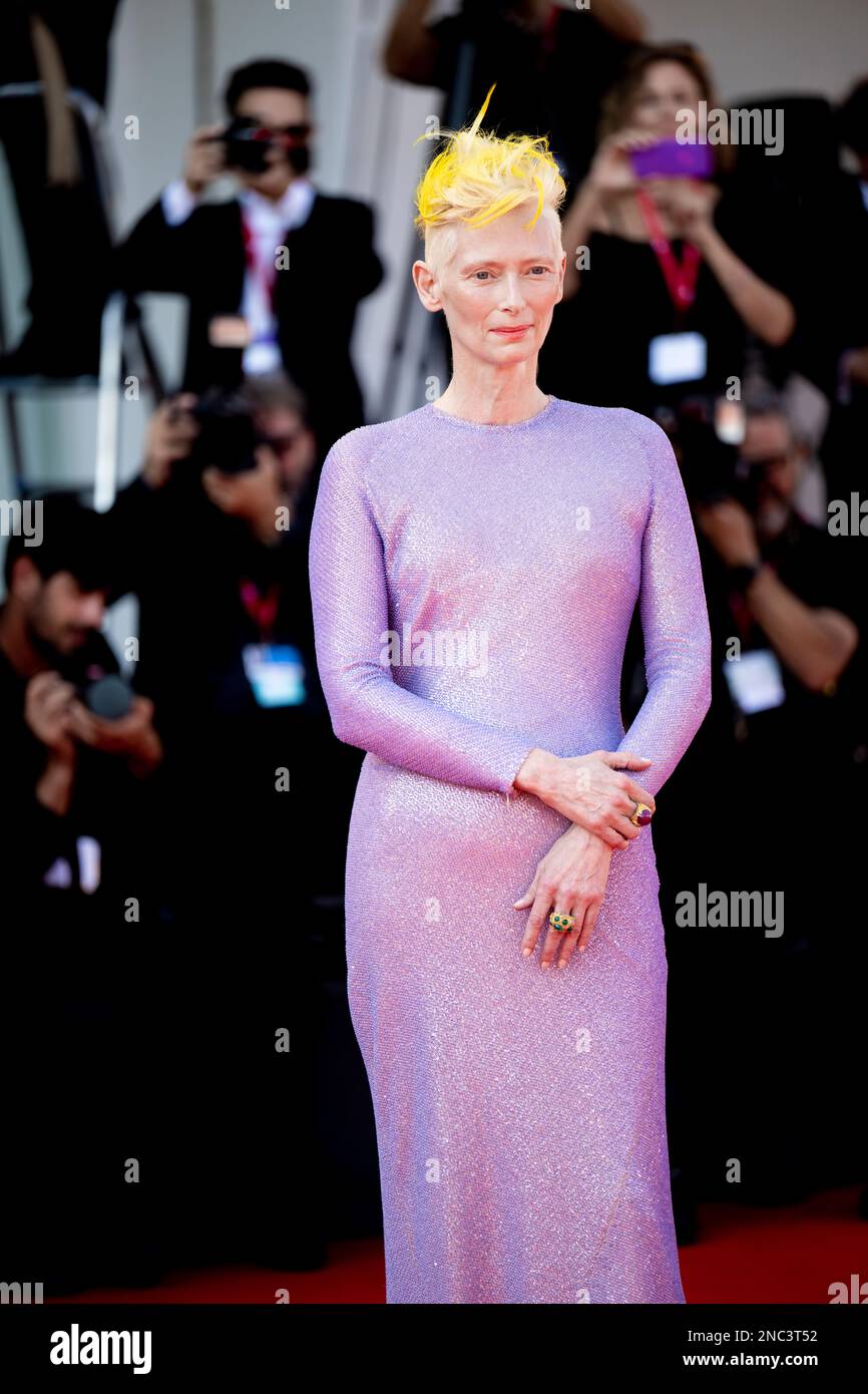 Venezia, Venezia, Italia, 06th settembre 2022, Tilda Swinton partecipa al Festival del Cinema di Venezia 2022 (Photo Credit: Giovanna Onofri) Foto Stock