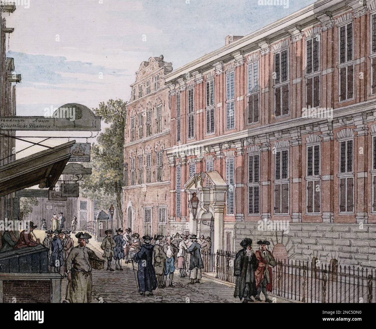 SEDE CENTRALE DELLA SOCIETÀ OLANDESE DELL'INDIA ORIENTALE, ad Amsterdam nel 1768 Foto Stock