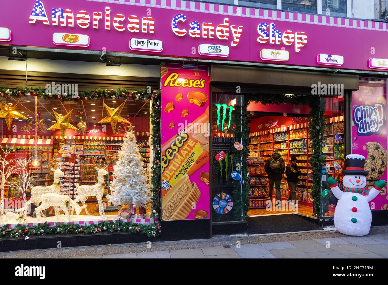 American Candy Shop a Londra Inghilterra Regno Unito Regno Unito Foto Stock