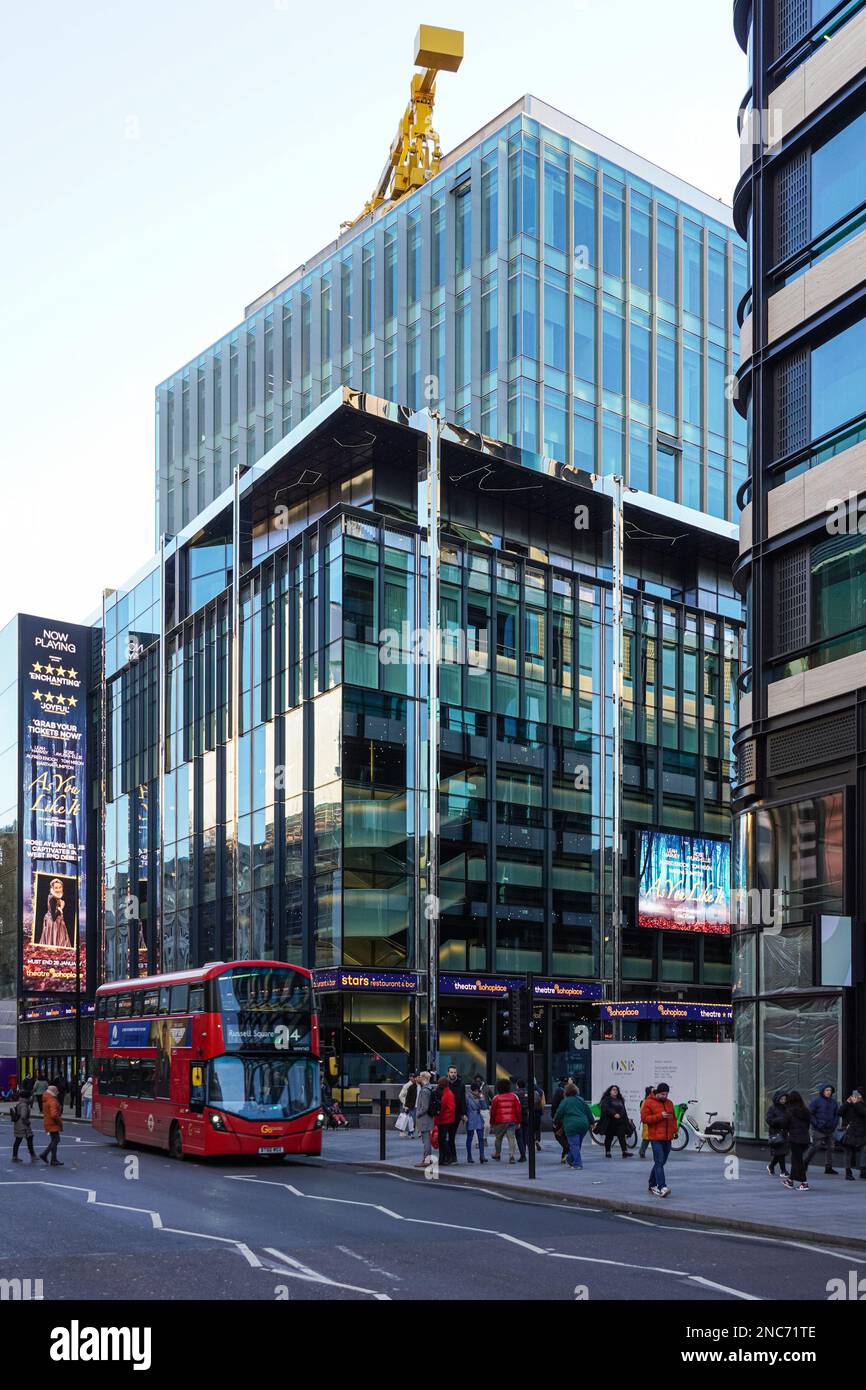 Soho Place, @soholplace, un teatro del West End a Londra Inghilterra Regno Unito Regno Unito Foto Stock