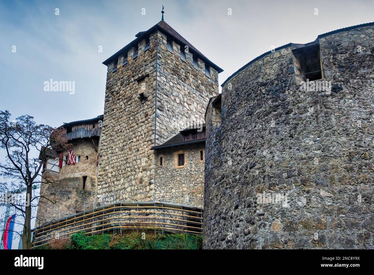 Castello di Vaduz a Vaduz, Liechtenstein. Foto Stock