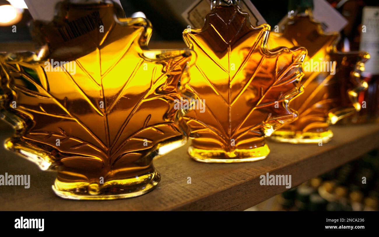 FILE This Wednesday, Feb. 25, 2009 file photo shows maple syrup