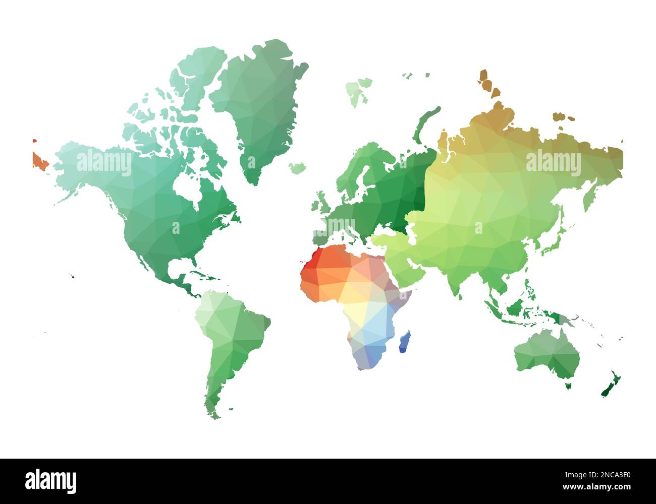 Mappa del mondo in un attraente stile basso poli. Illustrazione vettoriale. Illustrazione Vettoriale Mappa del mondo in un attraente stile basso poli. Illustrazione vettoriale. Illustrazione Vettoriale