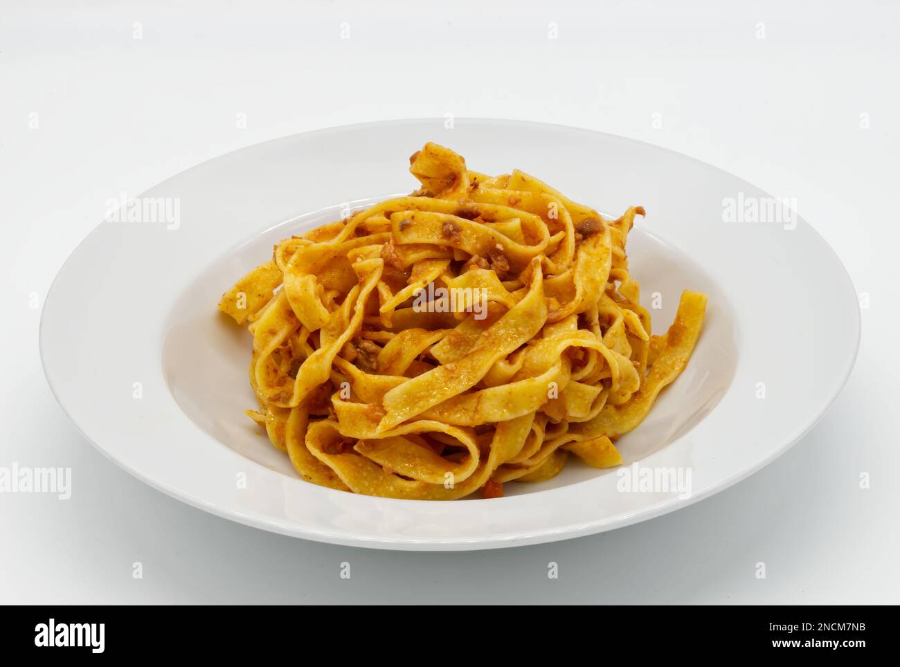Piatto di Tagliatelle alla Bolognese. Foto Stock