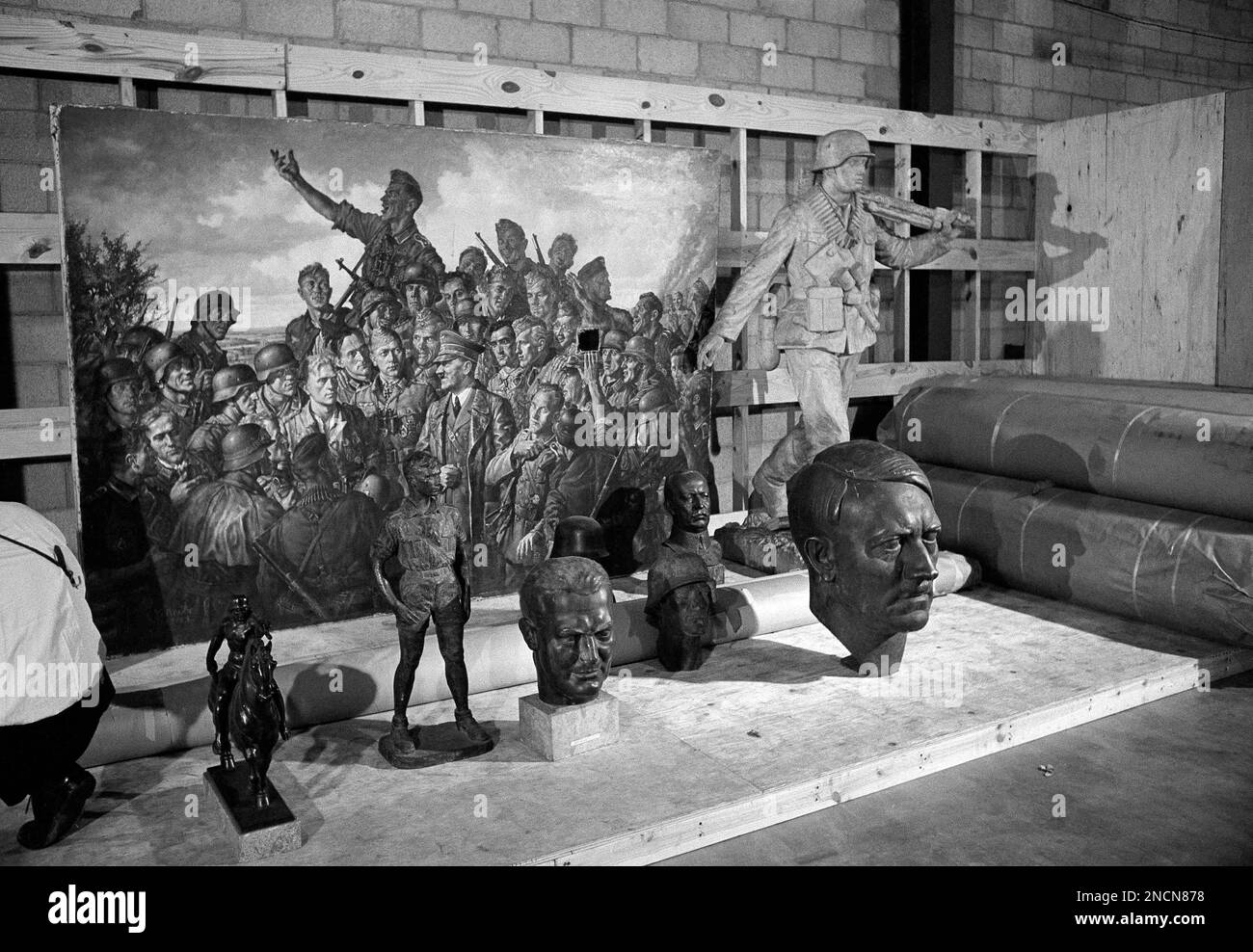 Propaganda paintings and sculpture ordered by Adolf Hitler to glorify