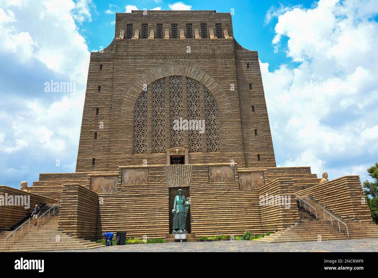 Il monumento africano di Voortrekker a Pretoria in Sudafrica Foto Stock