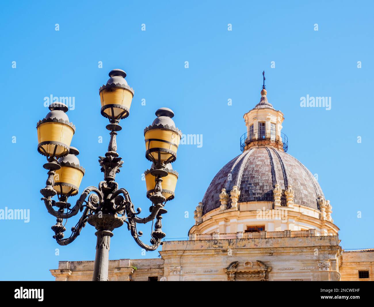 La cupola della chiesa di Santa Caterina inm Palermo - Sicilia, Italia Foto Stock