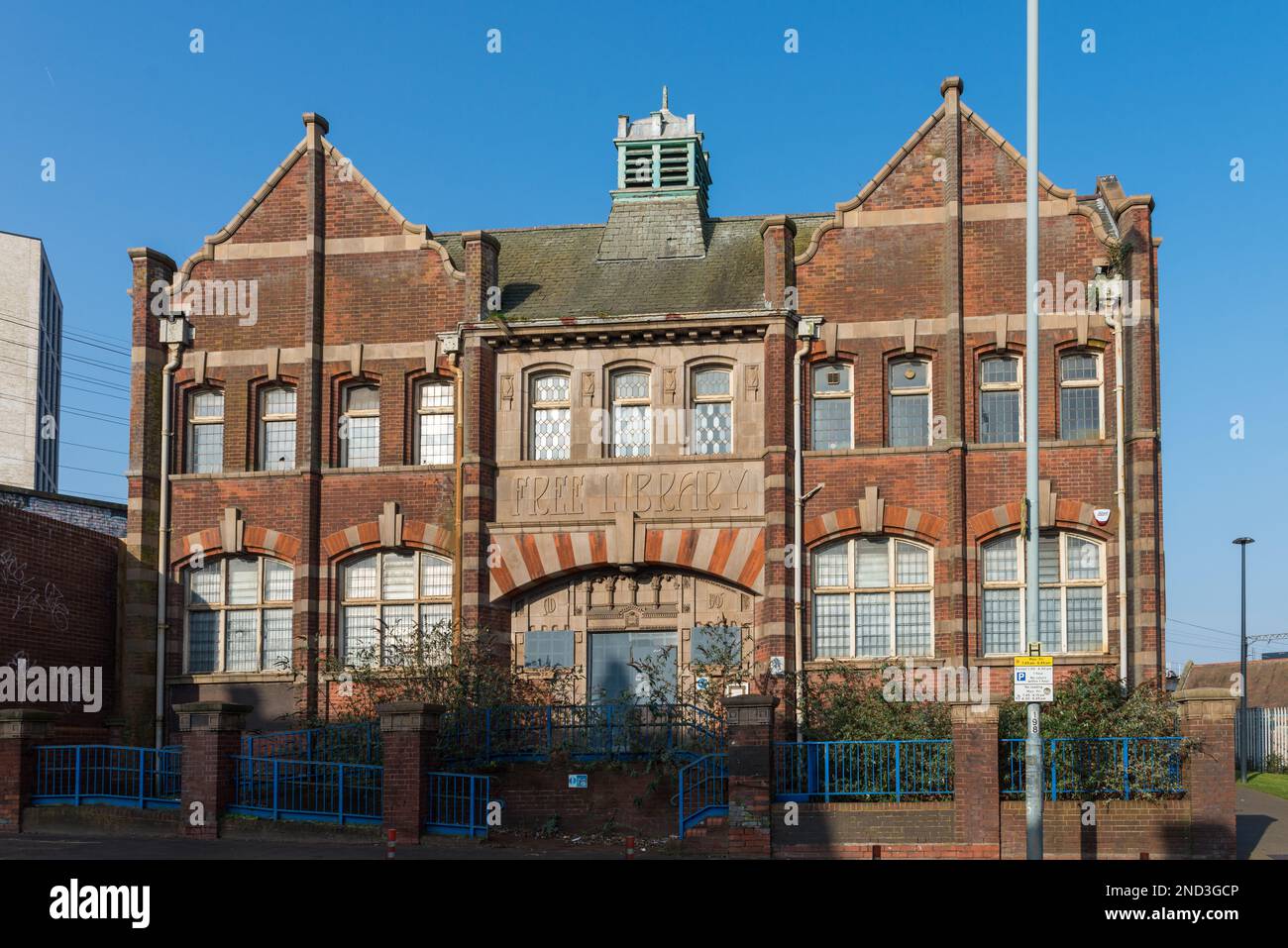 L'antico edificio della biblioteca libera di Selly Oak, costruito nel 1905 Foto Stock