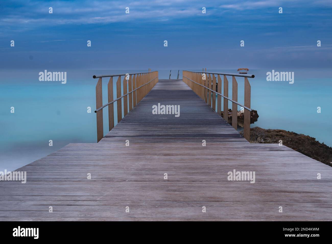 L'alba sorge su Bonaire Foto Stock