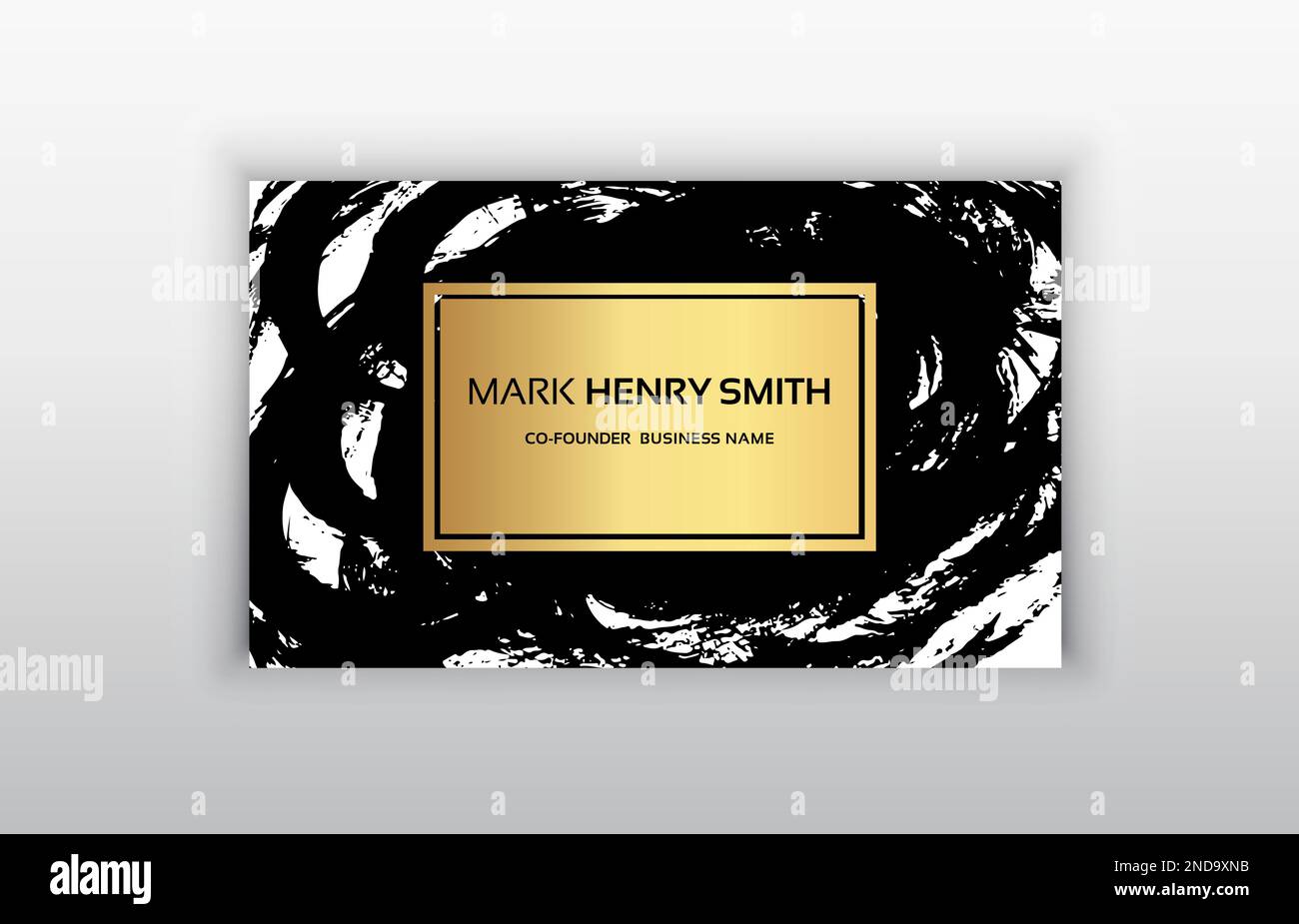 Biglietto da visita vettoriale. Biglietto da visita di lusso design.Vector moderno Creative e pulito biglietto da visita modello. Illustrazione Vettoriale