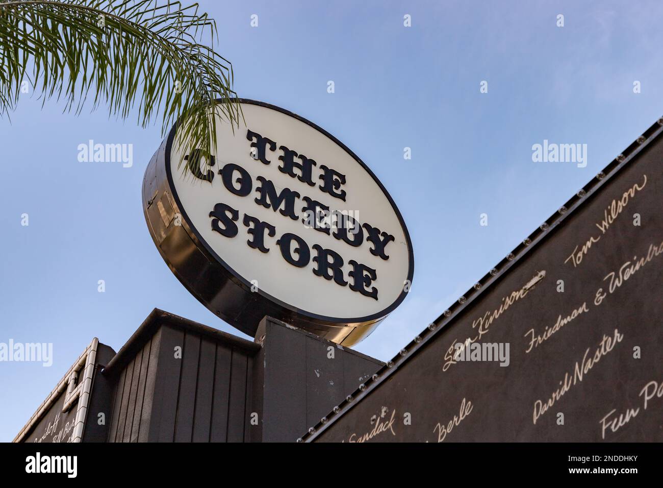 Un'immagine del cartello del Comedy Store. Foto Stock