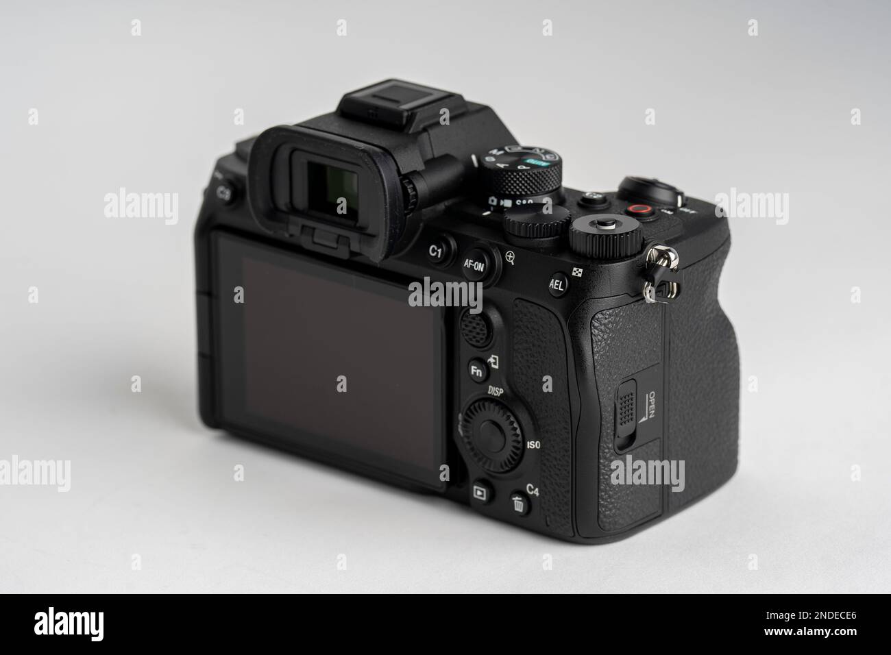Fotocamera MILC mirrorless ibrida Full Frame Alpha A7 IV di Sony, alloggiamento della fotocamera. La migliore fotocamera mirrorless. Alfa di Sony Foto Stock