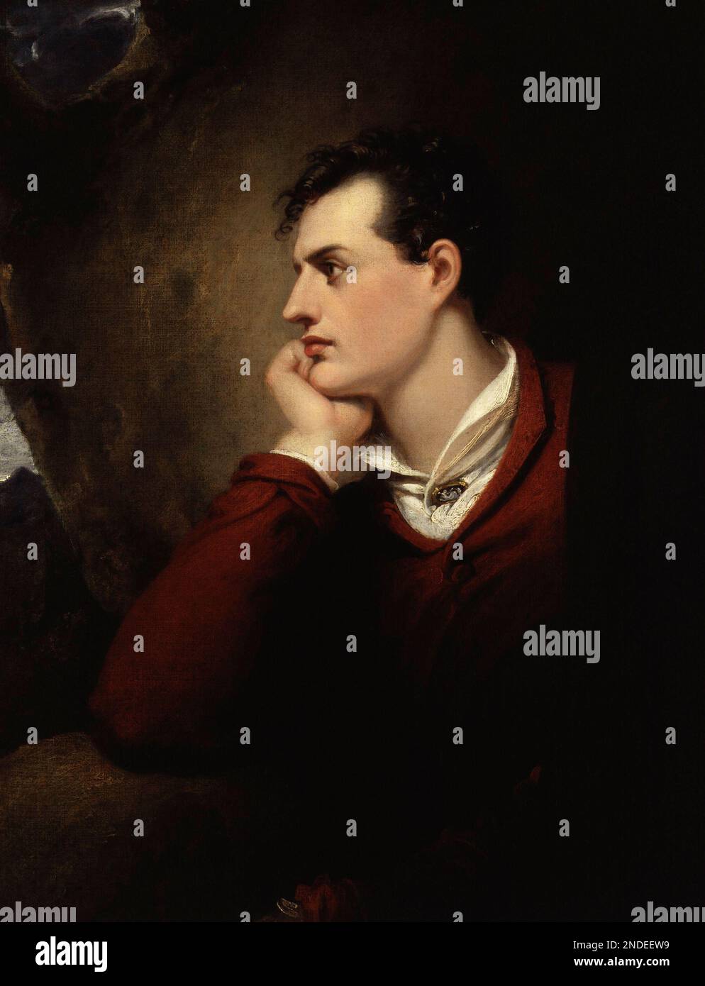 Lord Byron, di Richard Westall. 1813. Foto Stock