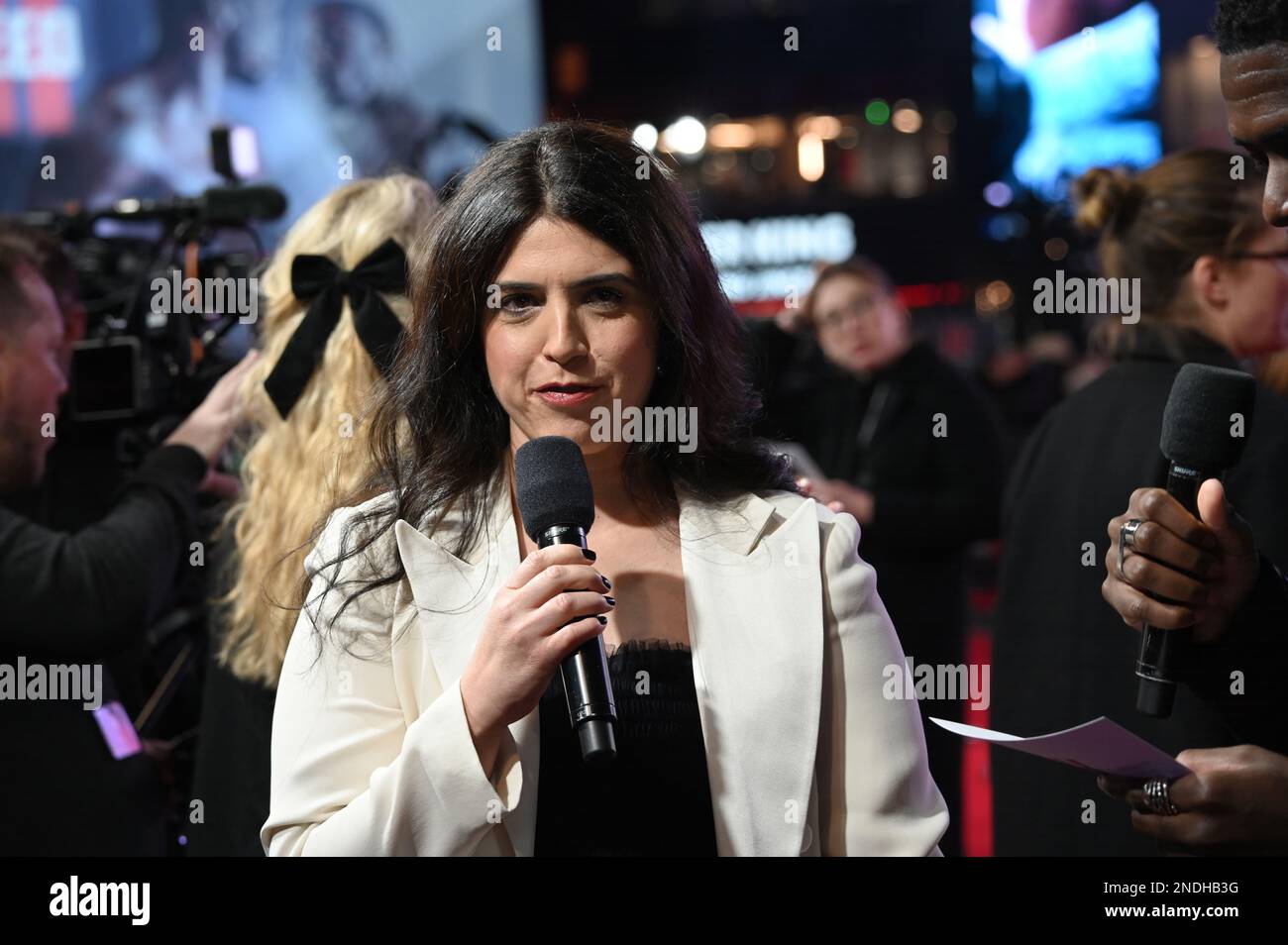 Londra, Regno Unito. 15th febbraio 2023Elizabeth Raposo partecipa alla Warner Bros la prima europea DI CREED III, Cineworld Leicester Square, Londra, Regno Unito. Data foto: 15th febbraio 2023. Credit: Vedi li/Picture Capital/Alamy Live News Foto Stock