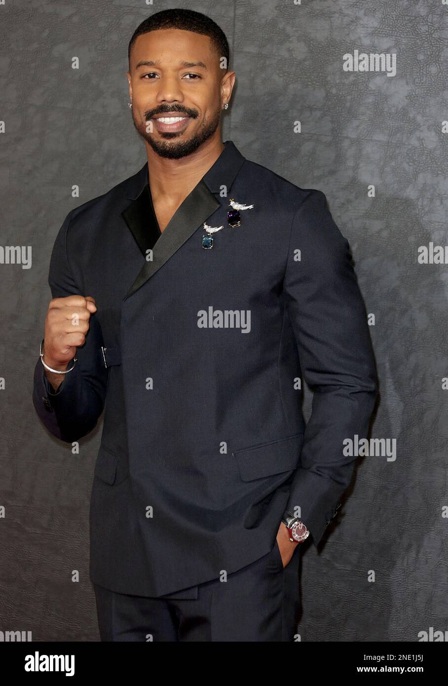 15 febbraio 2023 - Londra, Inghilterra, Regno Unito - Michael B. Jordan partecipa alla prima edizione europea DI CREED III, Cineworld Leicester Square Foto Stock