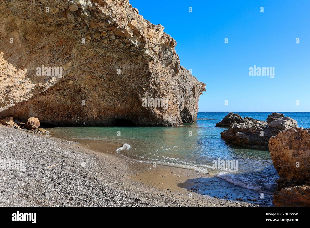Spiaggia appartata a Creta Foto Stock