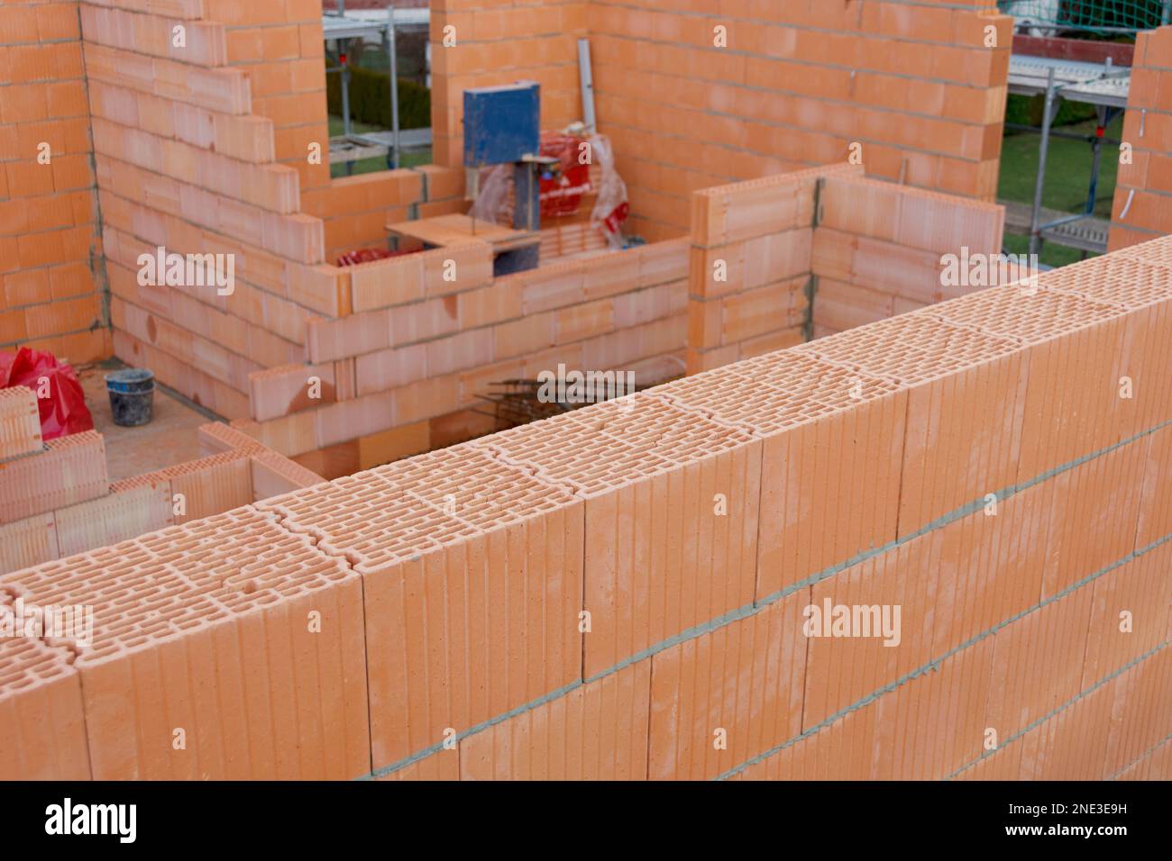 Piano superiore nel guscio di una casa moderna Foto Stock