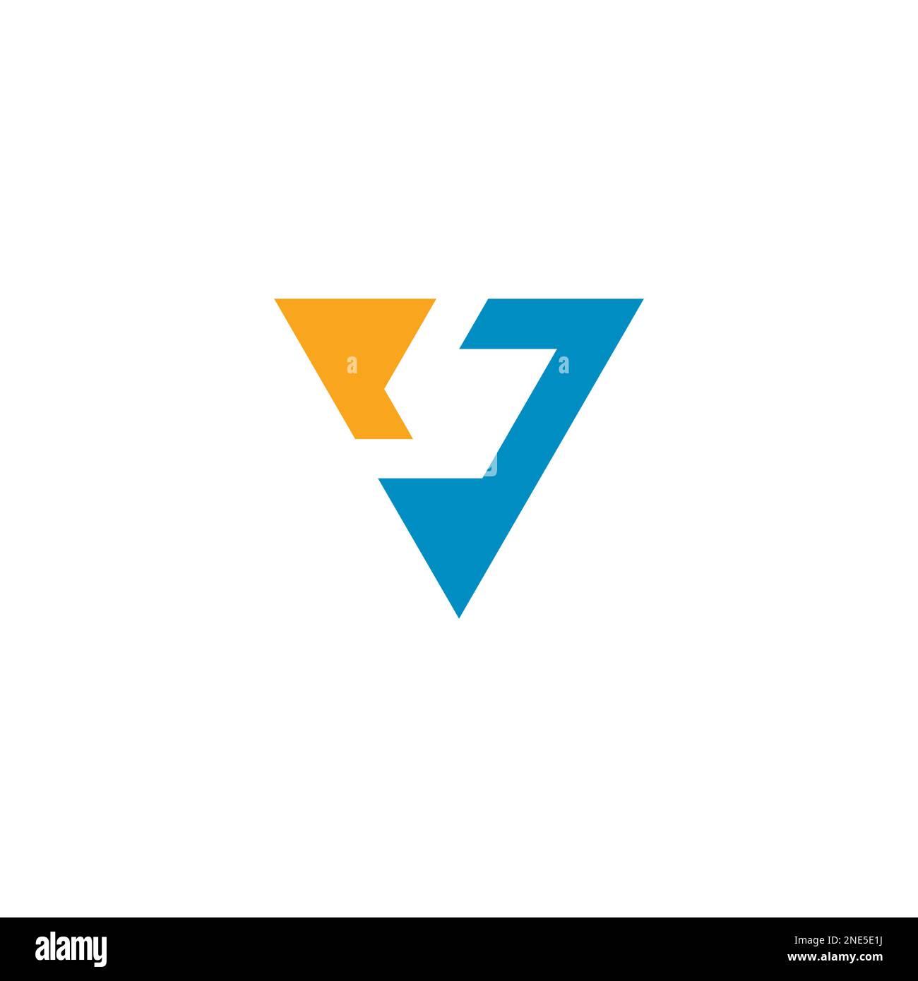 V Logo Vector Design moderno e semplice Illustrazione Vettoriale