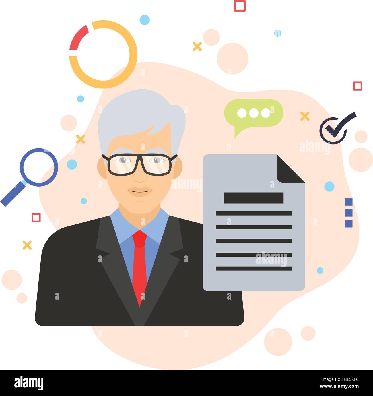 Concetto di risorse di livello C certificato ed esperto qualifiche accademiche e pratiche e design di icone a colori vettoriali pubblici, simbolo hrm, insegna hr, bus Illustrazione Vettoriale