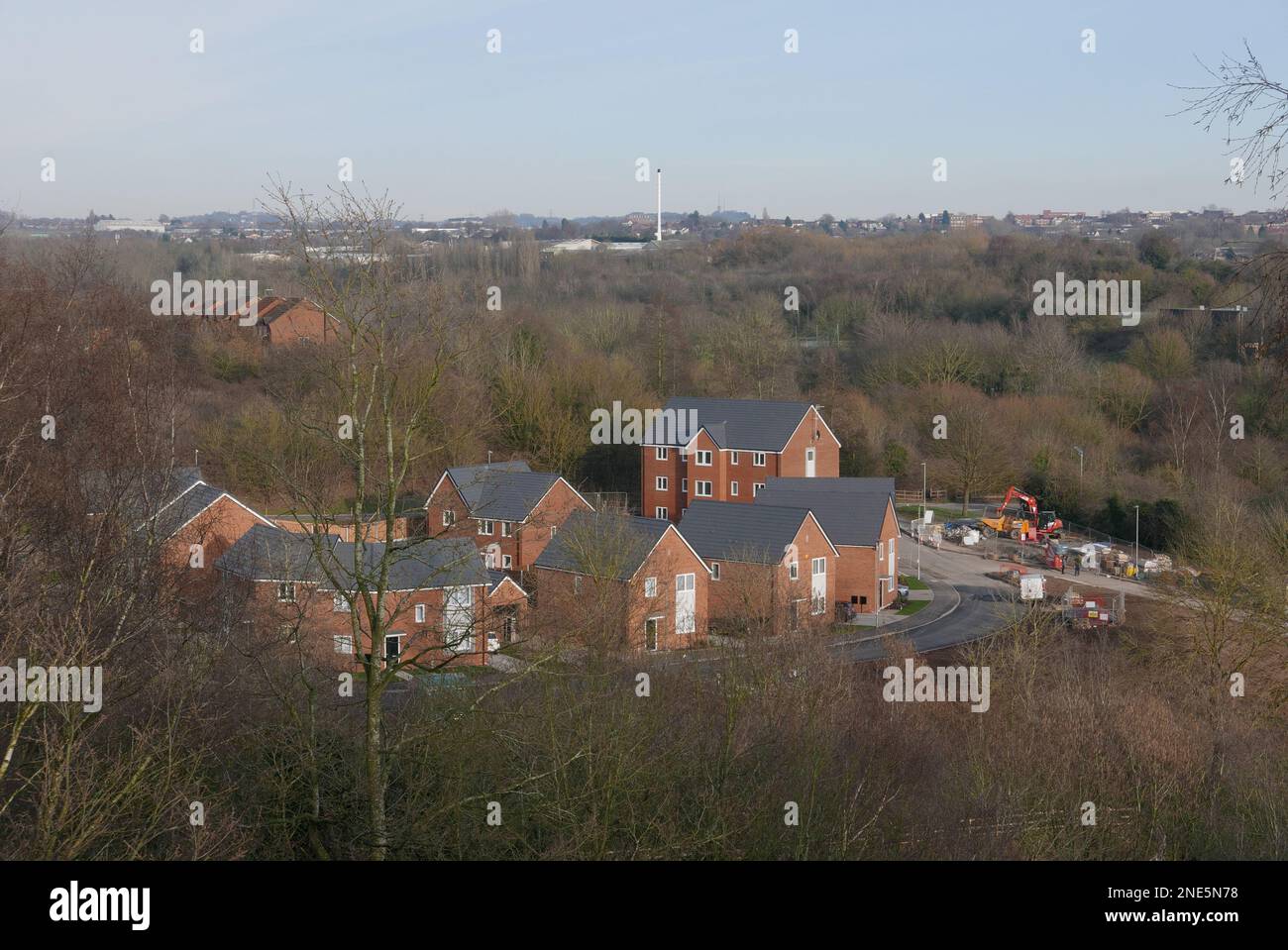 Sviluppo di nuovi alloggi, West Midlands, Inghilterra. REGNO UNITO. 2023 Foto Stock