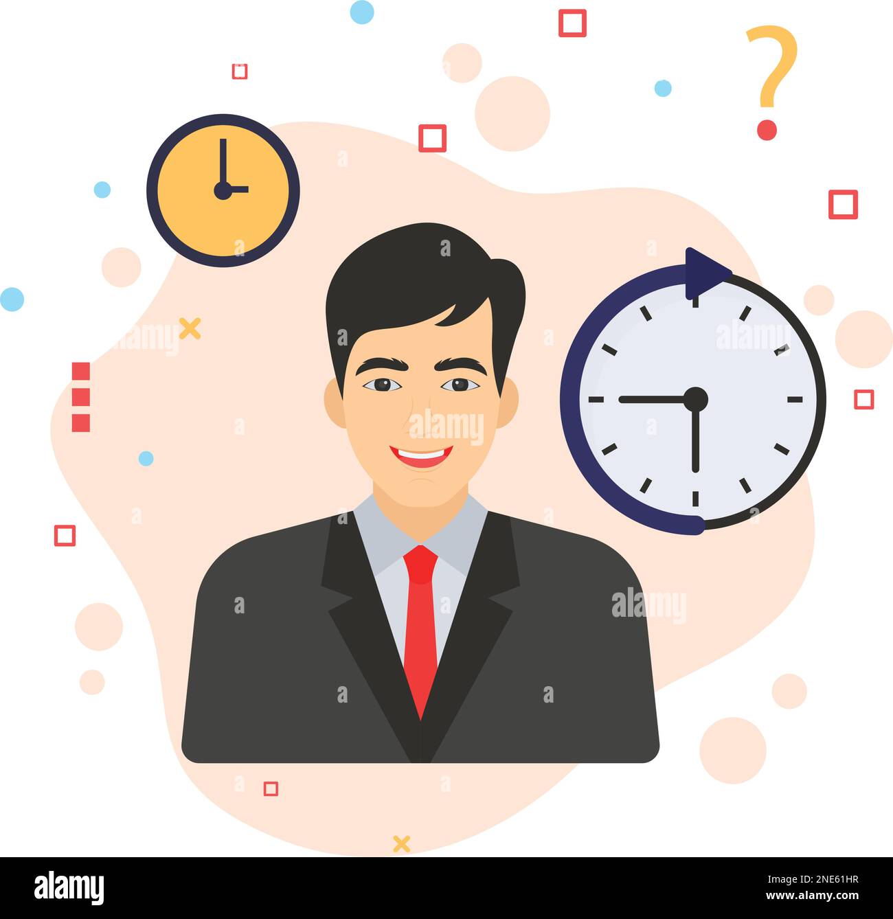 Membro del personale non permanente, disegno icona a colori vettoriale della Facoltà visitante, concetto dipendente part-time, simbolo hrm, segno risorse basato su Gig, HR Business Illustrazione Vettoriale