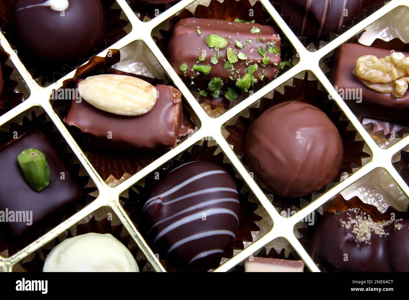 scatola di cioccolato Foto Stock